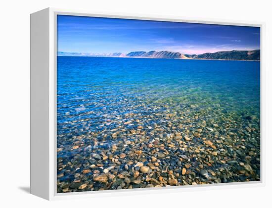 Clear Water of Bear Lake, Near Rendezvous Beach, Utah, USA-Scott T. Smith-Framed Premier Image Canvas