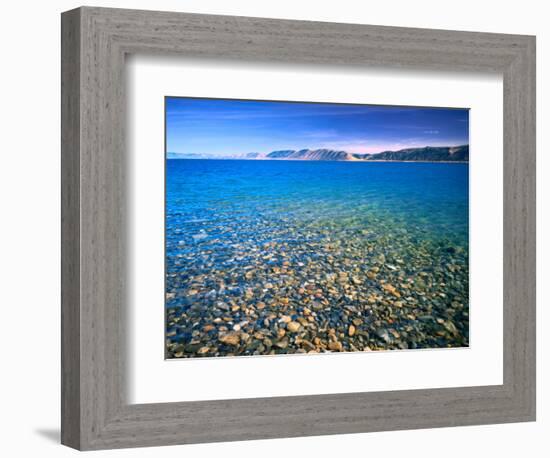 Clear Water of Bear Lake, Near Rendezvous Beach, Utah, USA-Scott T. Smith-Framed Photographic Print