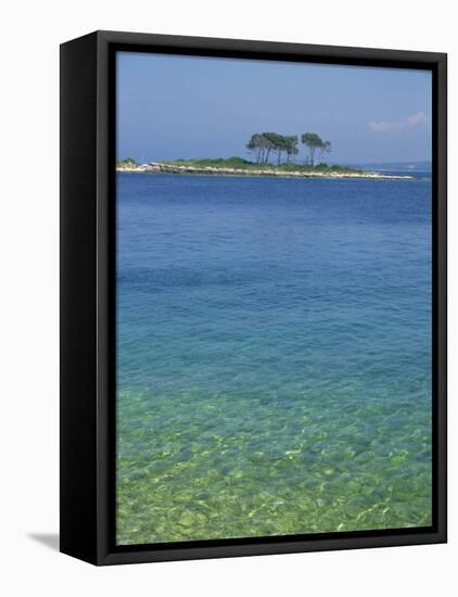 Clear Water Off Red Island, at Rovinj, Croatia, Europe-Short Michael-Framed Premier Image Canvas