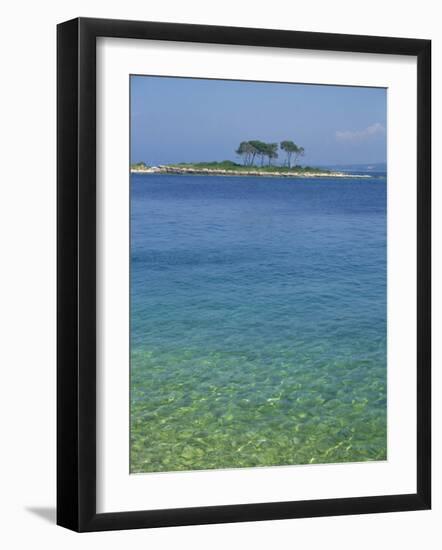 Clear Water Off Red Island, at Rovinj, Croatia, Europe-Short Michael-Framed Photographic Print
