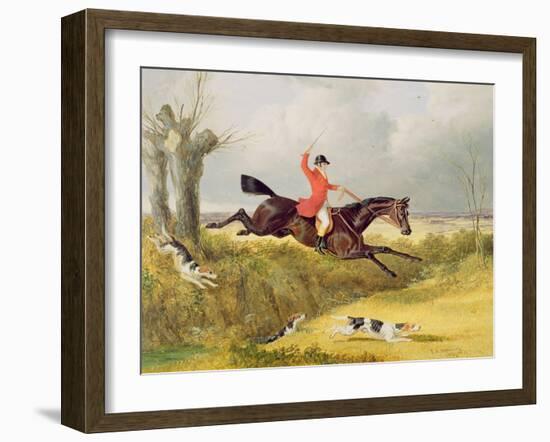 Clearing a Ditch, 1839 (Oil on Panel)-John Frederick Herring I-Framed Giclee Print