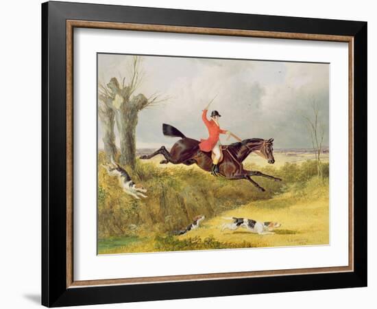 Clearing a Ditch, 1839 (Oil on Panel)-John Frederick Herring I-Framed Giclee Print