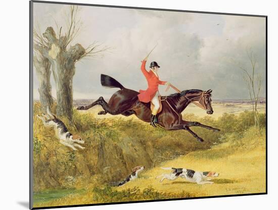 Clearing a Ditch, 1839 (Oil on Panel)-John Frederick Herring I-Mounted Giclee Print