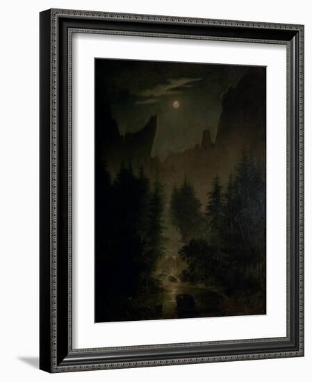 Clearing in the Forest-Caspar David Friedrich-Framed Giclee Print