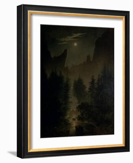 Clearing in the Forest-Caspar David Friedrich-Framed Giclee Print