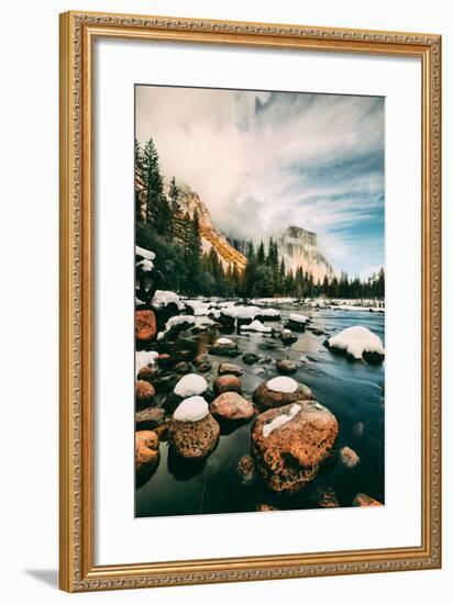 Clearing Storm at Valley View in January, Yosemite Valley, California-Vincent James-Framed Photographic Print