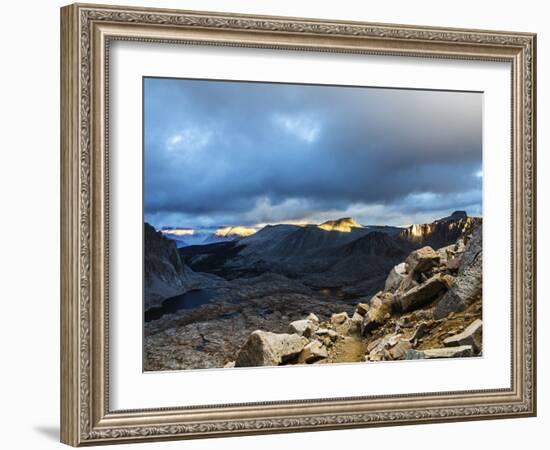 Clearing Storm On The West Side Of The Sierre Nevada Below Mt Whitney-Ron Koeberer-Framed Photographic Print