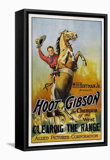 Clearing The Range, Hoot Gibson, 1931-null-Framed Stretched Canvas