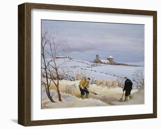 Clearing the Snow-Margaret Loxton-Framed Giclee Print