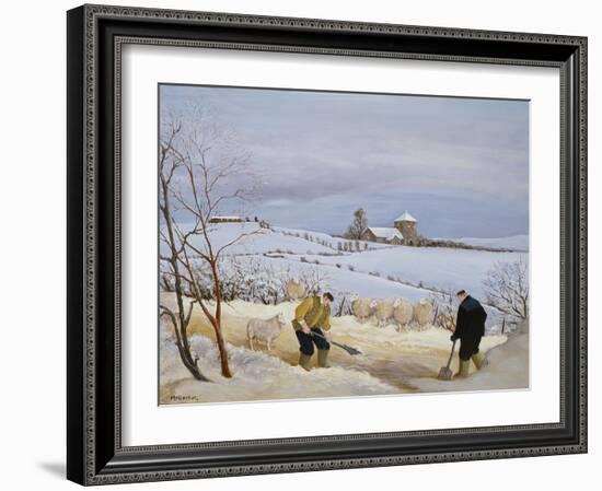 Clearing the Snow-Margaret Loxton-Framed Giclee Print