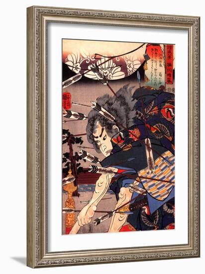 Clearing Water at Horikawa-Kuniyoshi Utagawa-Framed Giclee Print