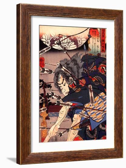 Clearing Water at Horikawa-Kuniyoshi Utagawa-Framed Giclee Print