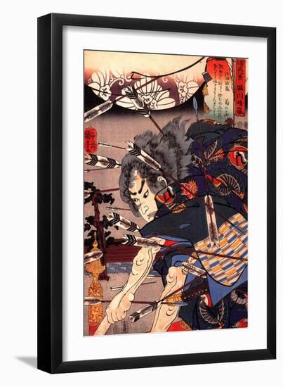 Clearing Water at Horikawa-Kuniyoshi Utagawa-Framed Giclee Print