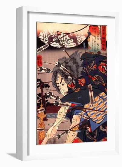 Clearing Water at Horikawa-Kuniyoshi Utagawa-Framed Giclee Print