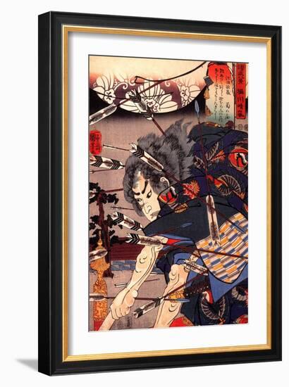 Clearing Water at Horikawa-Kuniyoshi Utagawa-Framed Giclee Print