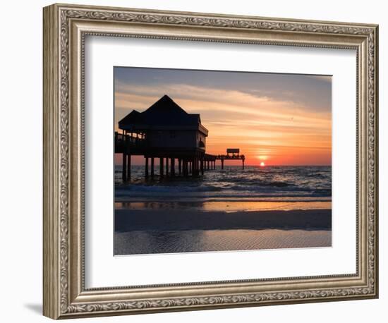 Clearwater Beach Sunset, Florida-George Oze-Framed Photographic Print