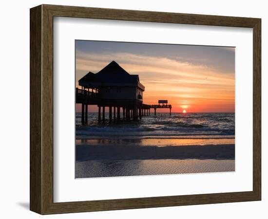 Clearwater Beach Sunset, Florida-George Oze-Framed Photographic Print