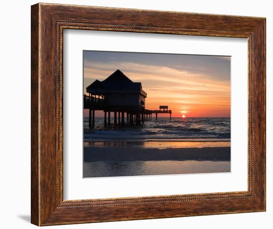 Clearwater Beach Sunset, Florida-George Oze-Framed Photographic Print