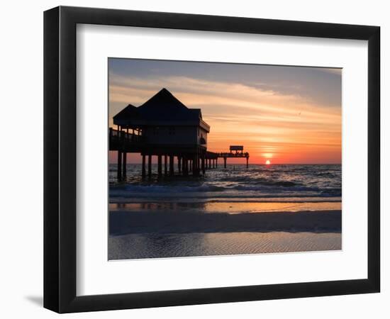 Clearwater Beach Sunset, Florida-George Oze-Framed Photographic Print