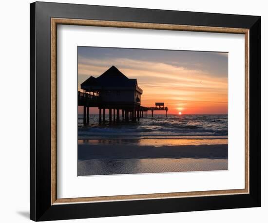 Clearwater Beach Sunset, Florida-George Oze-Framed Photographic Print