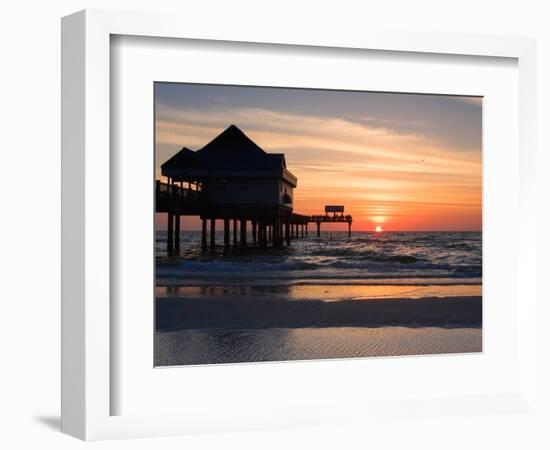 Clearwater Beach Sunset, Florida-George Oze-Framed Photographic Print