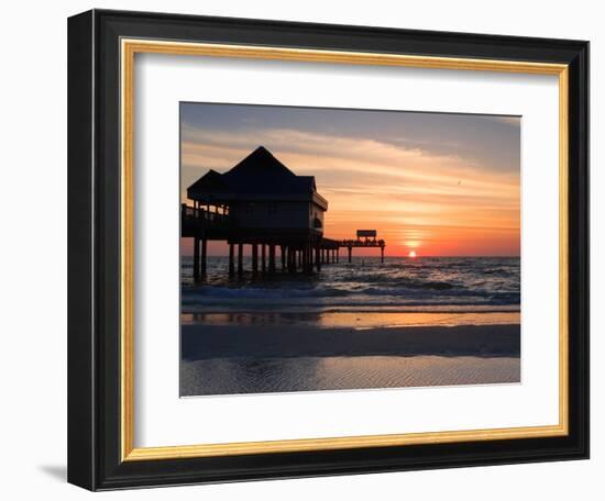 Clearwater Beach Sunset, Florida-George Oze-Framed Photographic Print