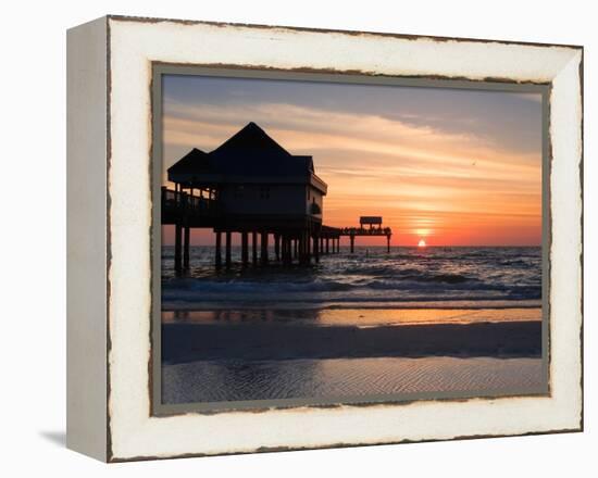Clearwater Beach Sunset, Florida-George Oze-Framed Premier Image Canvas
