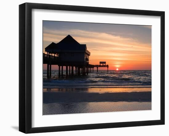 Clearwater Beach Sunset, Florida-George Oze-Framed Photographic Print