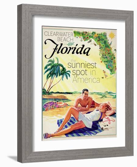 Clearwater Beach-null-Framed Giclee Print