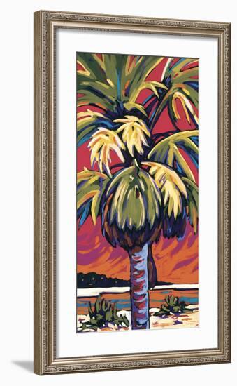 Clearwater Glow in Red-Sally Evans-Framed Giclee Print