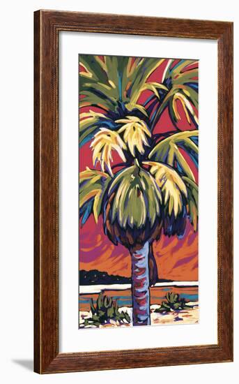 Clearwater Glow in Red-Sally Evans-Framed Giclee Print