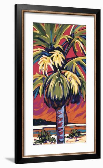 Clearwater Glow in Red-Sally Evans-Framed Giclee Print