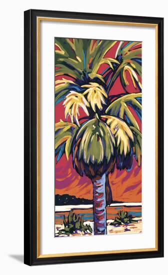 Clearwater Glow in Red-Sally Evans-Framed Giclee Print