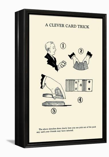 Cleaver Card Trick-null-Framed Stretched Canvas