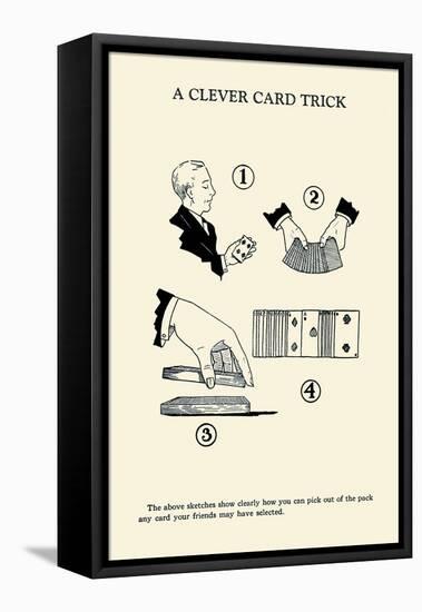 Cleaver Card Trick-null-Framed Stretched Canvas