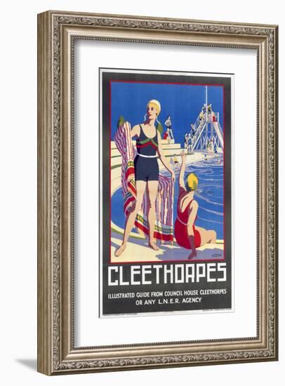 Cleethorpes Swimming Pool-null-Framed Art Print