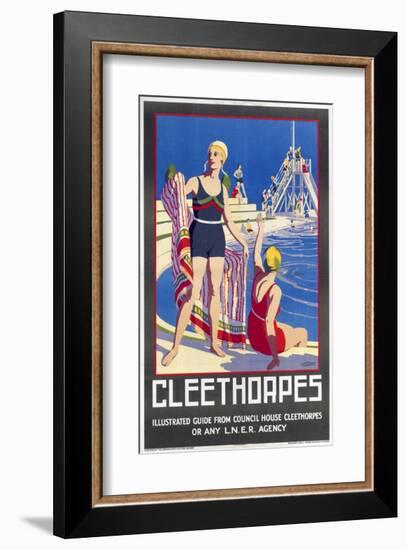 Cleethorpes Swimming Pool-null-Framed Art Print