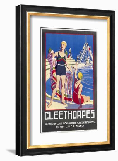 Cleethorpes Swimming Pool-null-Framed Art Print