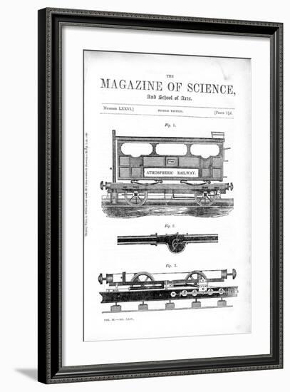 Clegg and Samuda's Atmospheric Railway, 1845-null-Framed Giclee Print