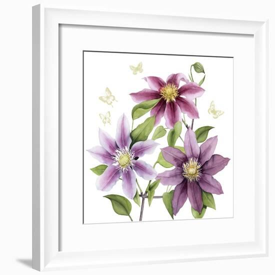 Clematis Climb II-Grace Popp-Framed Art Print