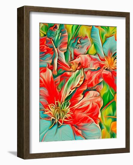 Clematis Color-Heidi Bannon-Framed Photo