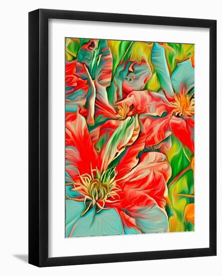 Clematis Color-Heidi Bannon-Framed Photo