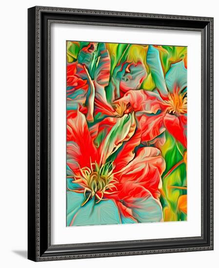 Clematis Color-Heidi Bannon-Framed Photo