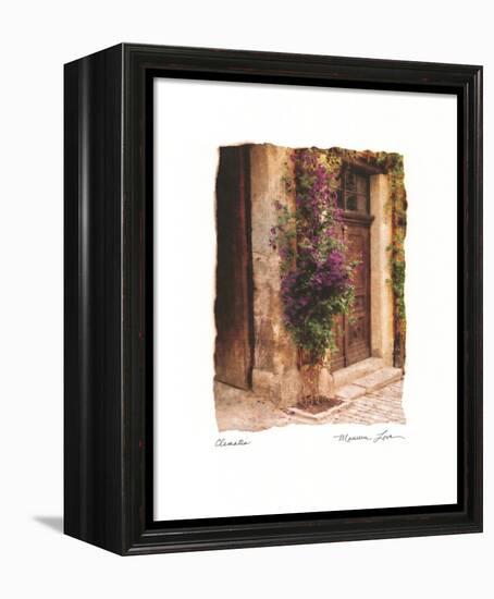 Clematis-Maureen Love-Framed Stretched Canvas