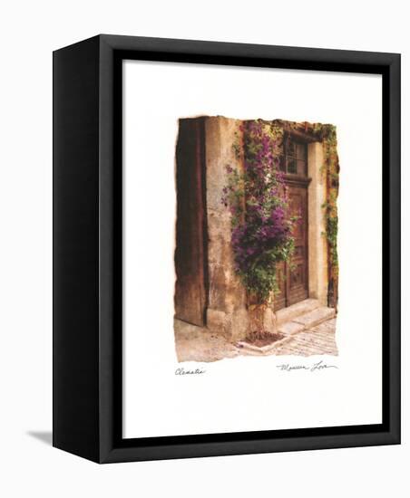 Clematis-Maureen Love-Framed Stretched Canvas