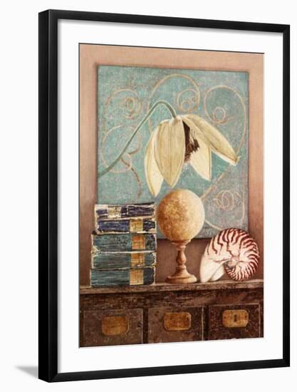 Clematite Blanche-Laurence David-Framed Art Print