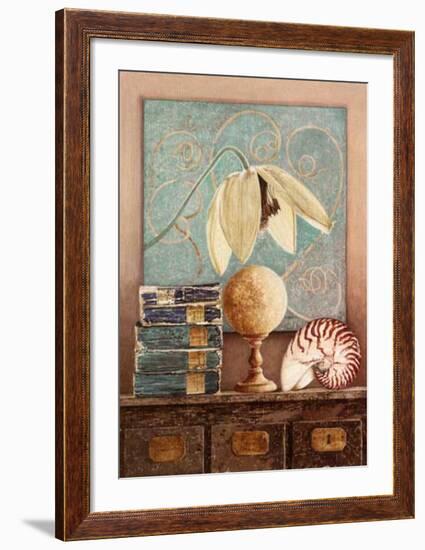 Clematite Blanche-Laurence David-Framed Art Print