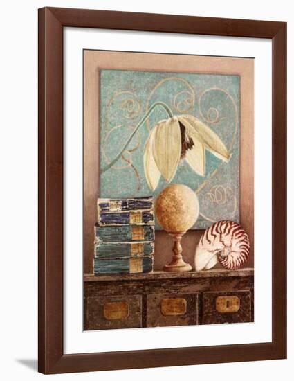 Clematite Blanche-Laurence David-Framed Art Print