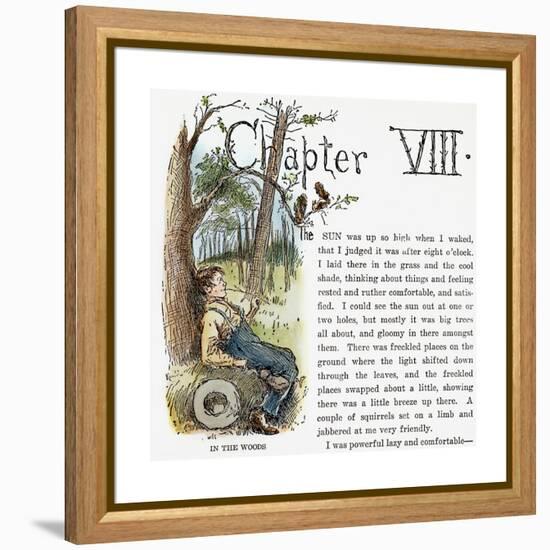 Clemens: Huck Finn-Edward Windsor Kemble-Framed Premier Image Canvas