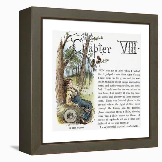 Clemens: Huck Finn-Edward Windsor Kemble-Framed Premier Image Canvas